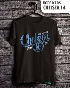 Chelsea Printed Fan Men's T-Shirt Black And Blue