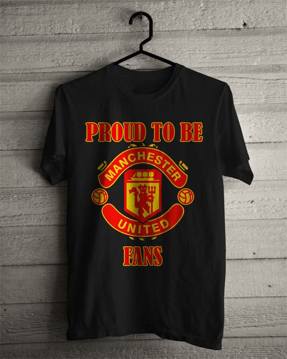 Manchester United Fan Men's T-Shirt Black And Red