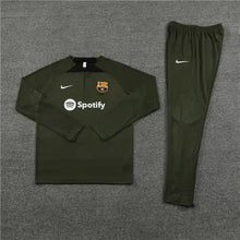 Load image into Gallery viewer, FC Barcelona Army Green Track Suit 23-24
