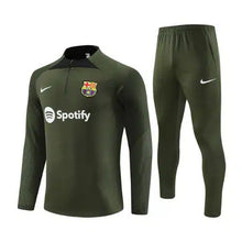 Load image into Gallery viewer, FC Barcelona Army Green Track Suit 23-24
