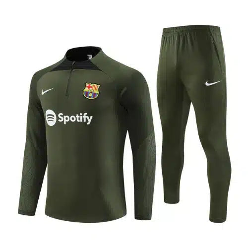 FC Barcelona Army Green Track Suit 23-24