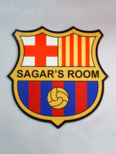 Load image into Gallery viewer, Personalised Fc Barcelona Door Name Plate

