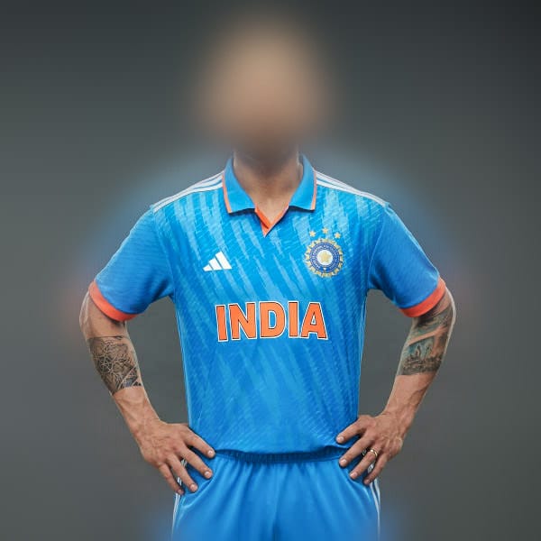 India Cricket ODI Jersey Without Name & No.