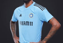 Load image into Gallery viewer, India Cricket Training Jersey Light Blue
