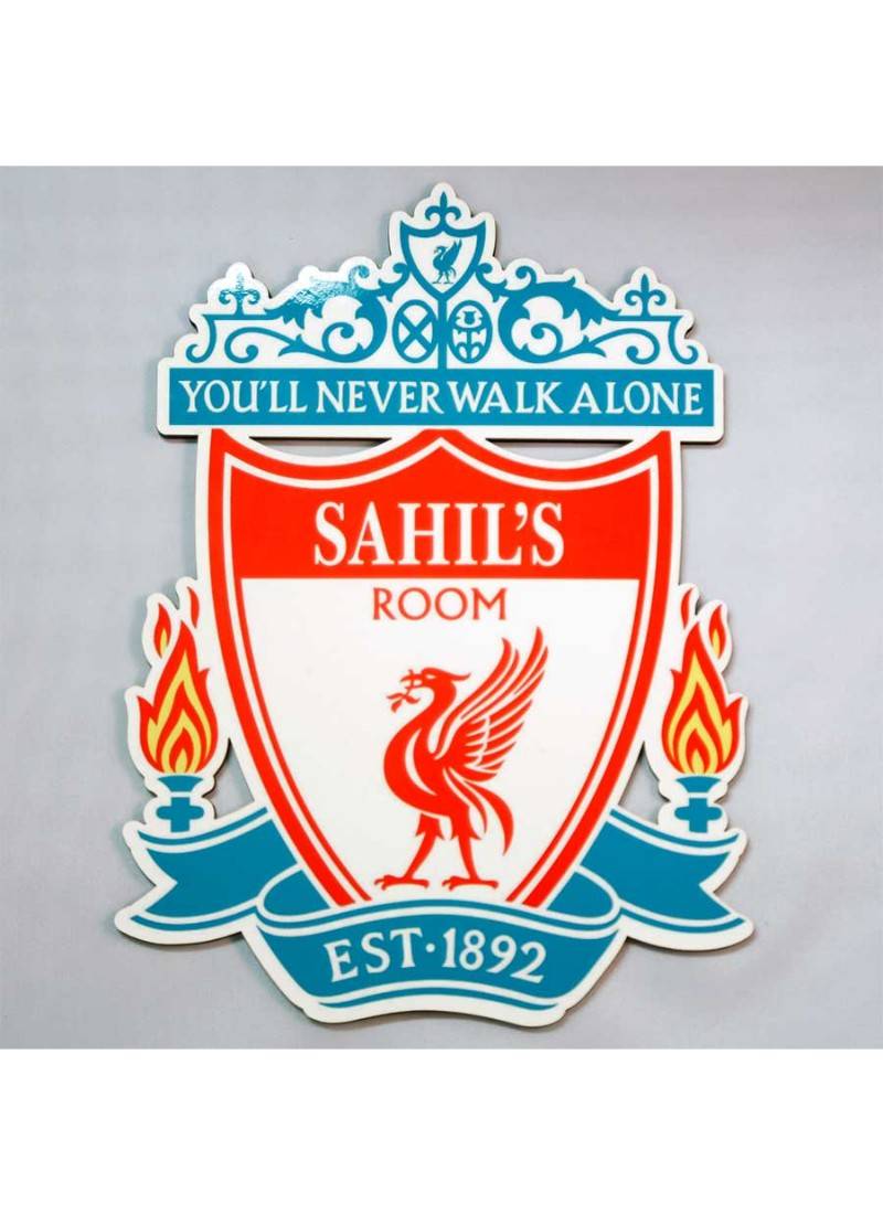 Personalised Liverpool Door Name Plate