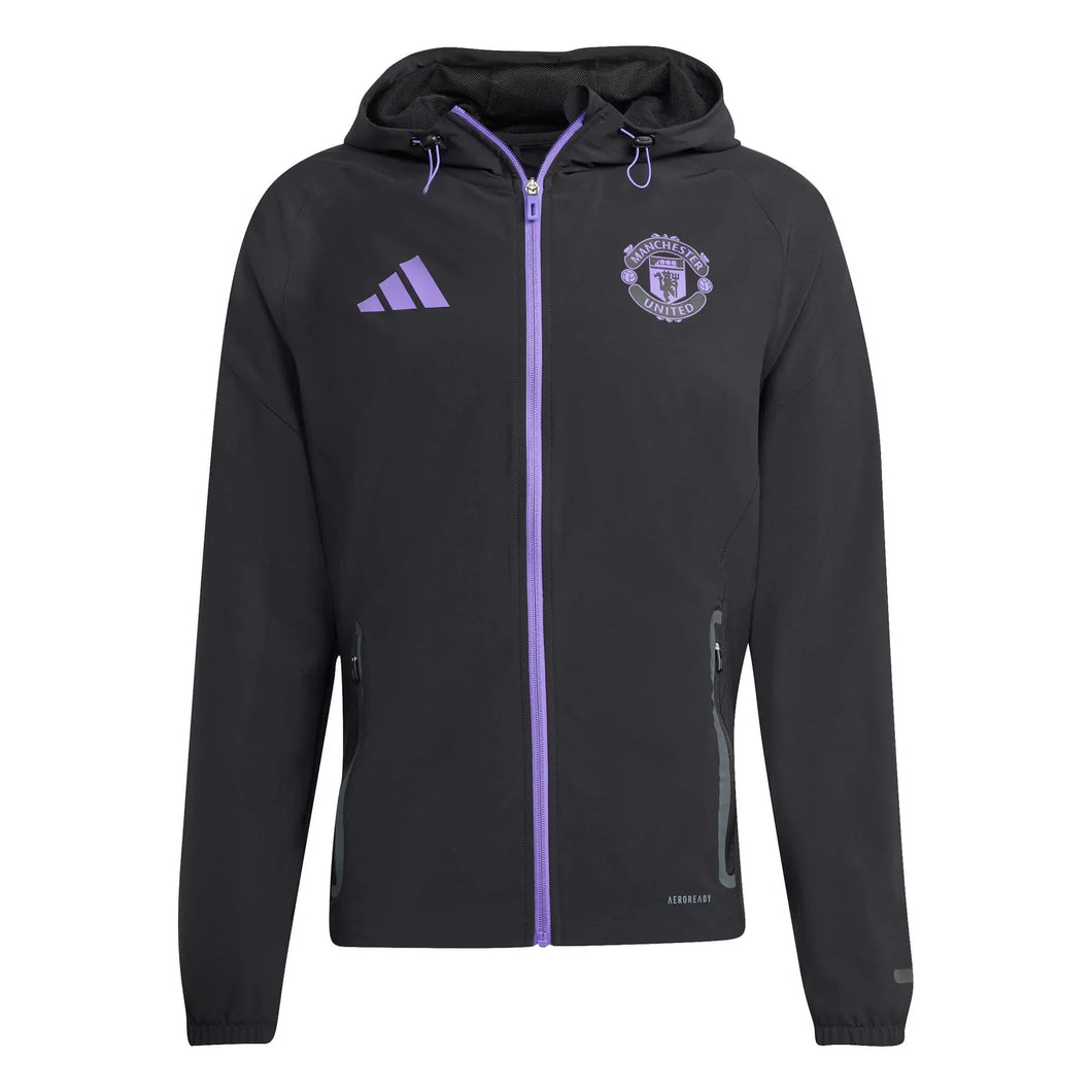 Manchester United Men's Tiro 25 Competition Vis Tech Travel Jacket 2026