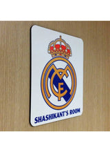 Load image into Gallery viewer, Personalised Real Madrid Door Name Plate
