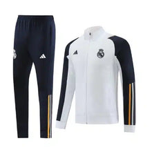Load image into Gallery viewer, Real Madrid White &amp; Blue Track Suit 23-24
