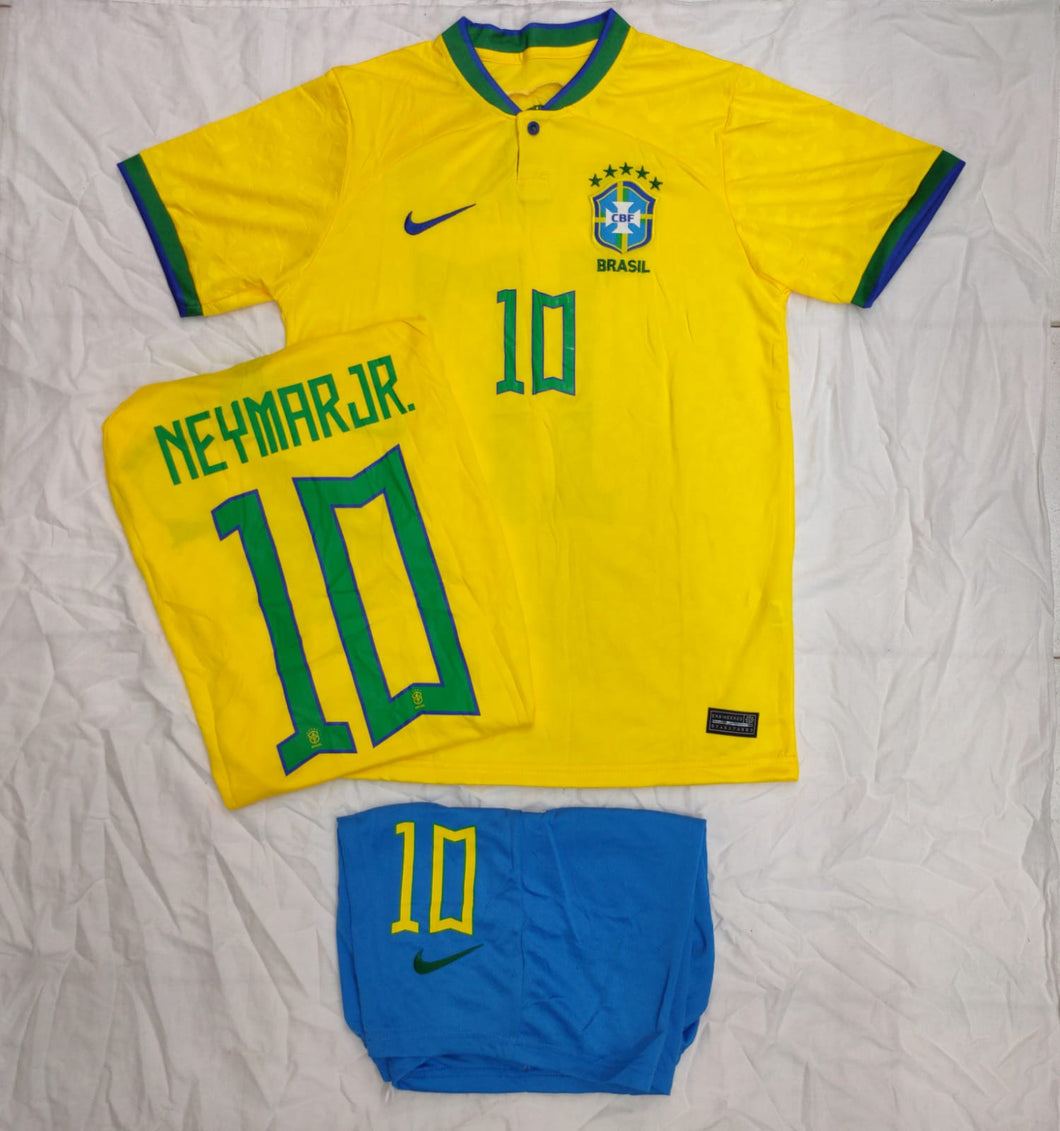 Brasil Home Neymar Jr 10 Jersey 2022