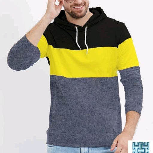Fashionable Men Stylish Cotton Hoodie Gray