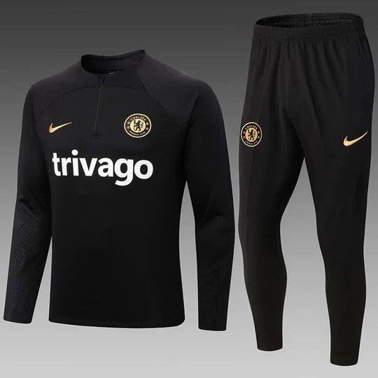 Chelsea Black Training Suit 2022/23